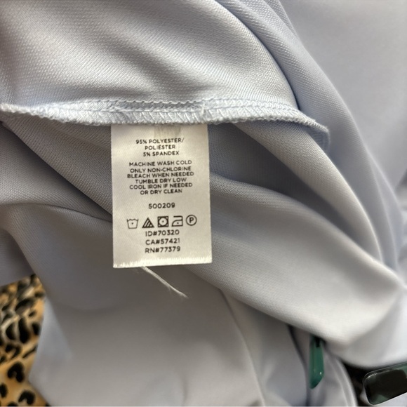 Ann Taylor Soft Blue Twist Front Blouse - Picture 5 of 5